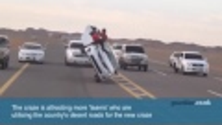 Latest Saudi Hooning Craze Is Insane 'Sidewalk Skiing'